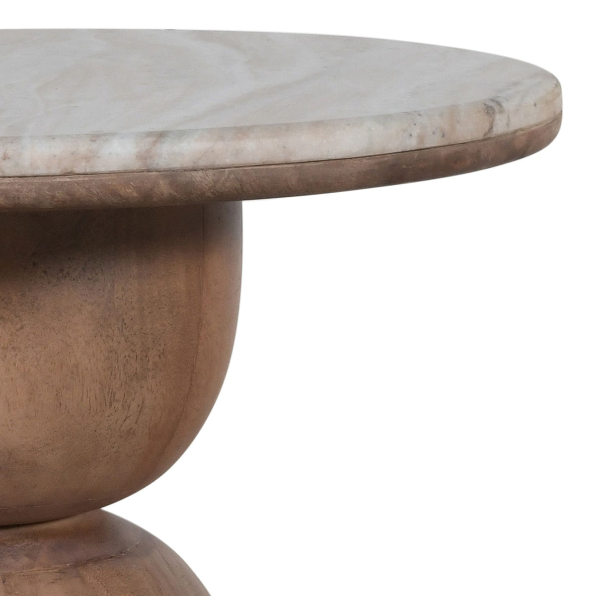 Martina Round Accent Table in Walnut
