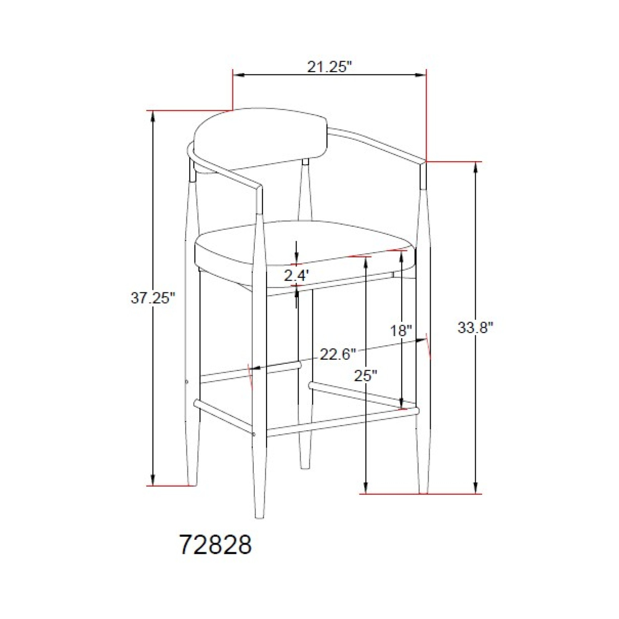 Mykos Counter Stool - Set of 2