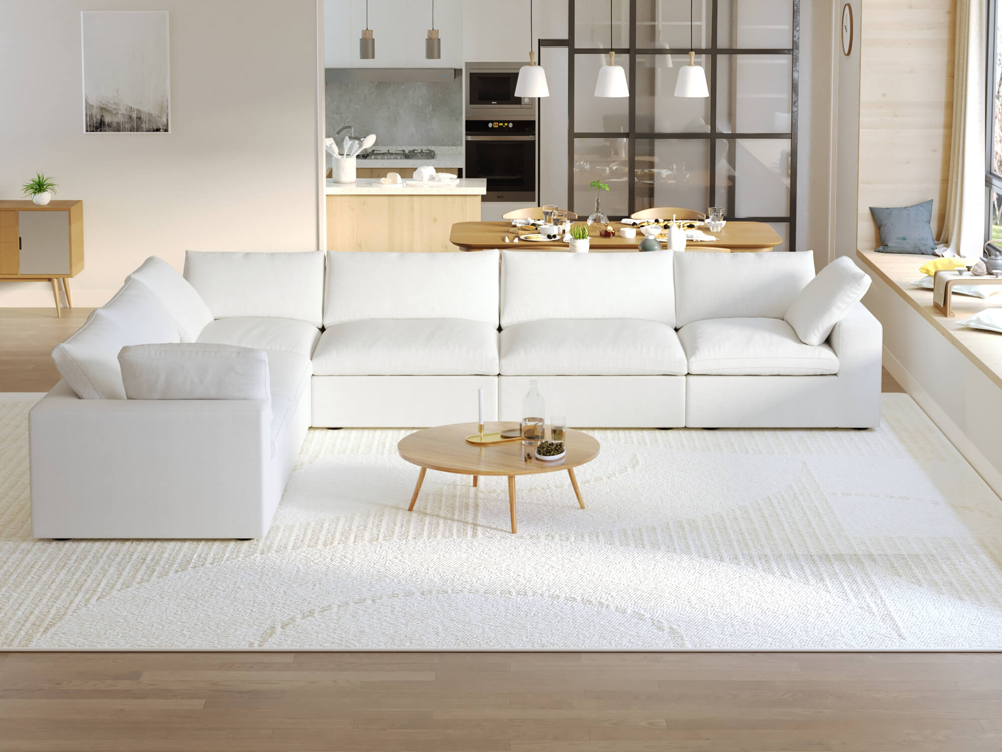 Zen Sky Cloud Sectional Sofa