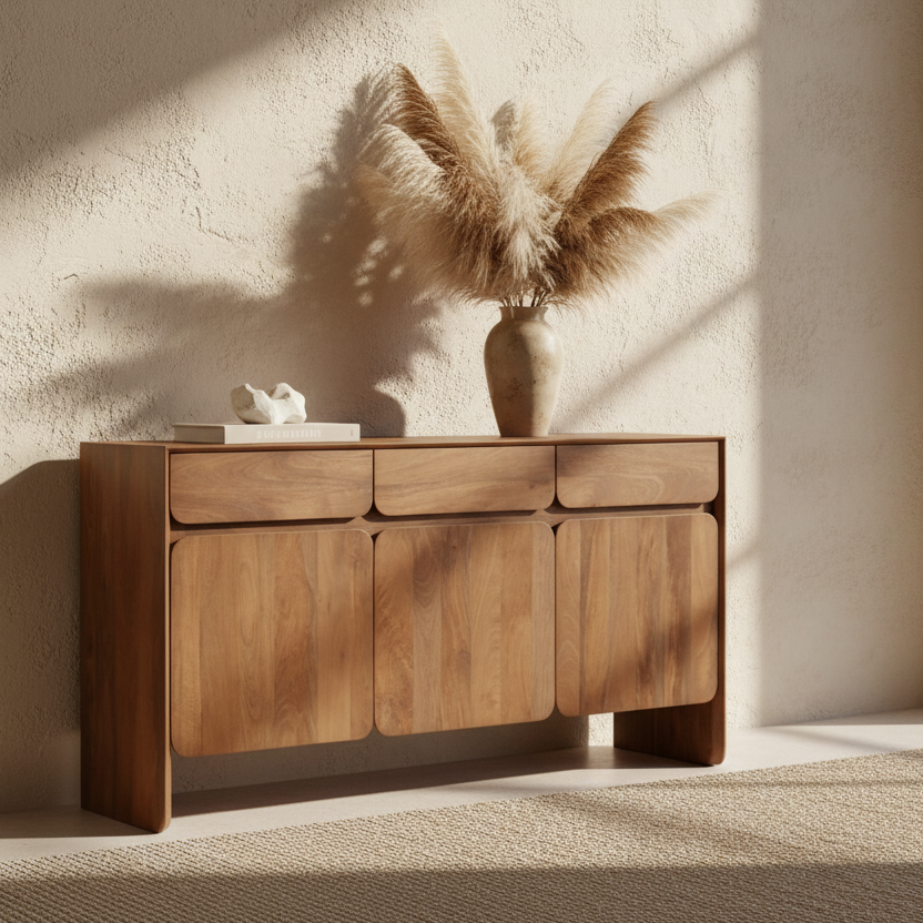 Antonio Storage Cabinet in Dark Oak