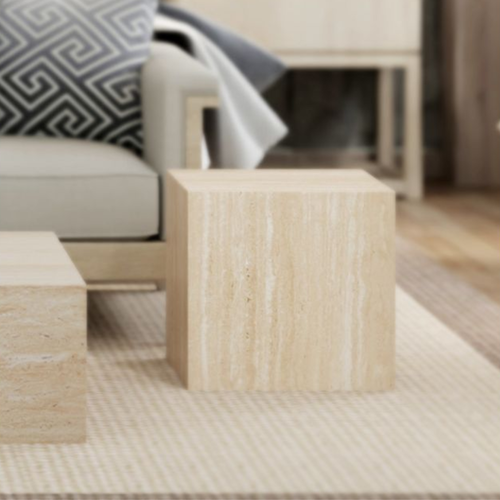 Table d'appoint carrée Artemis de qualité contractuelle