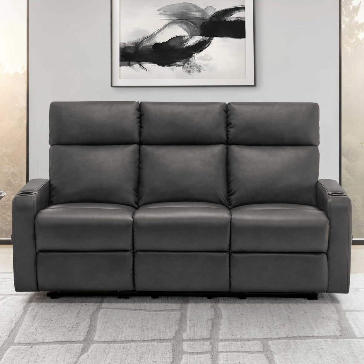 70" RECLINING SOFA - 3 SEATER