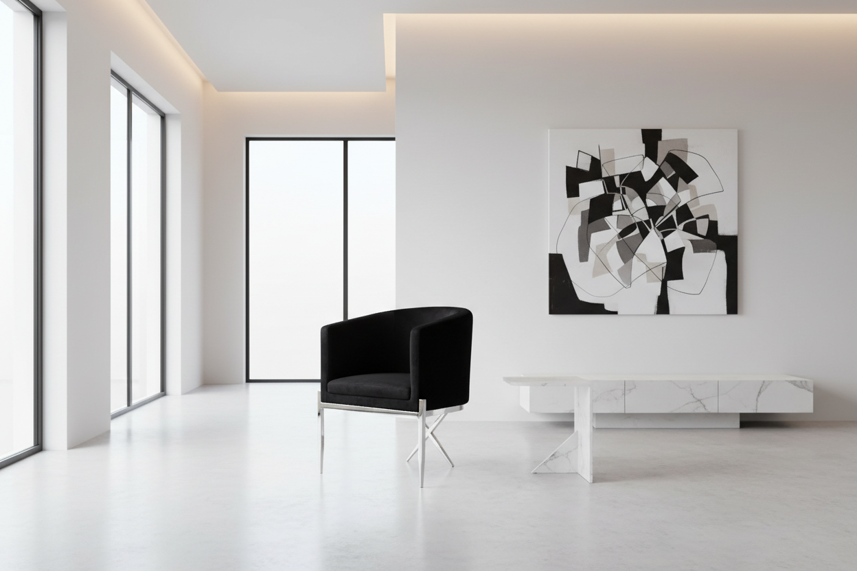 Fauteuil Anton GY-AC-8391 Np Velours Gris