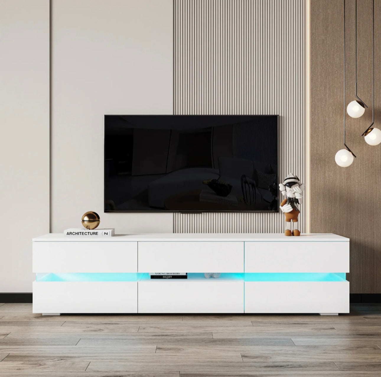 MEUBLE TV MODERNA BLANC