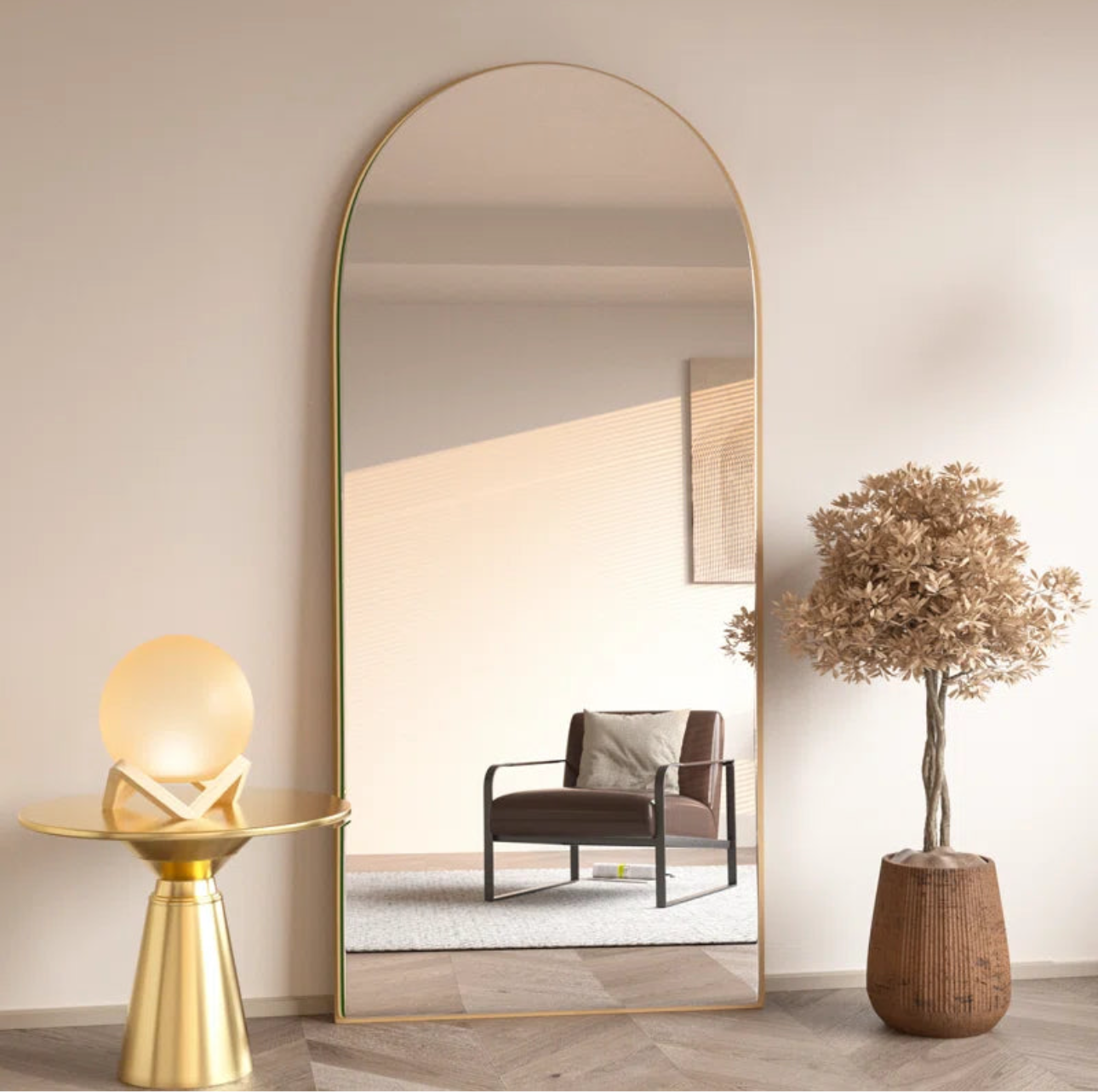 Sofia Gold Mirror 80"