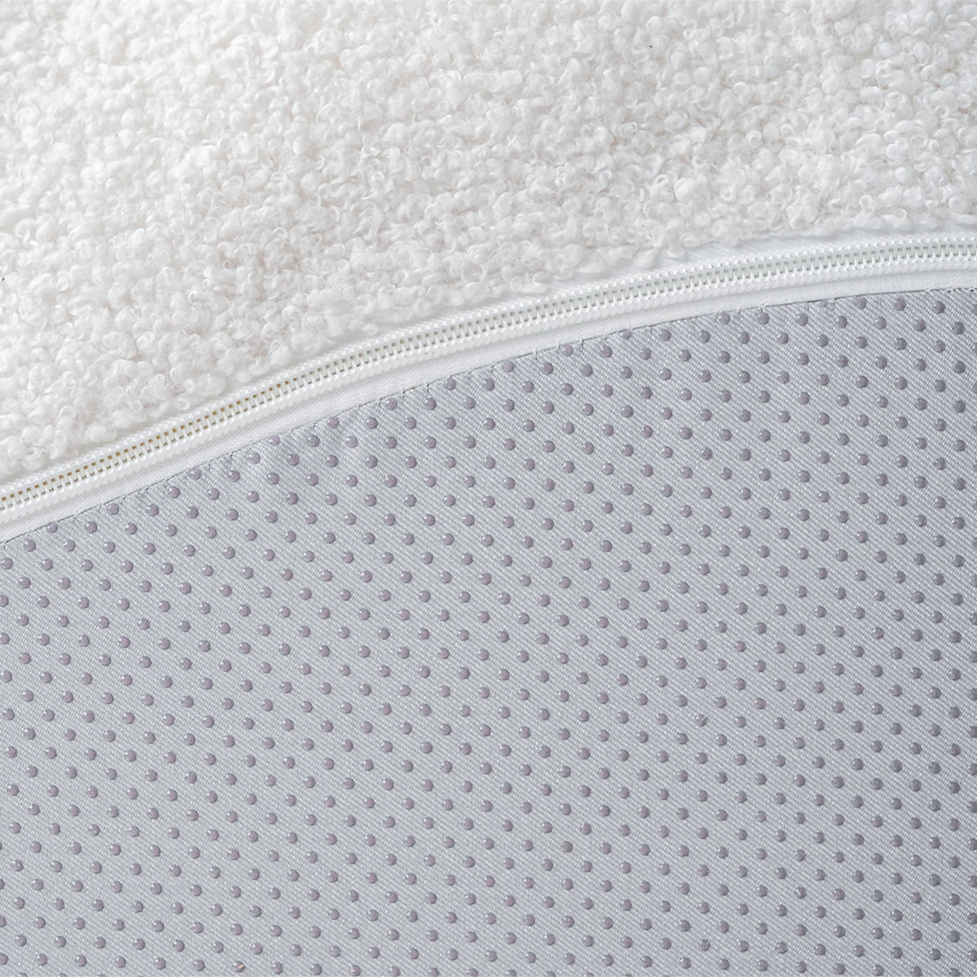 Bubble Curve Boneless Sherpa Fleece Sofa