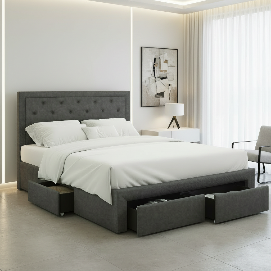 Lit plateforme IF-5295 avec support de matelas