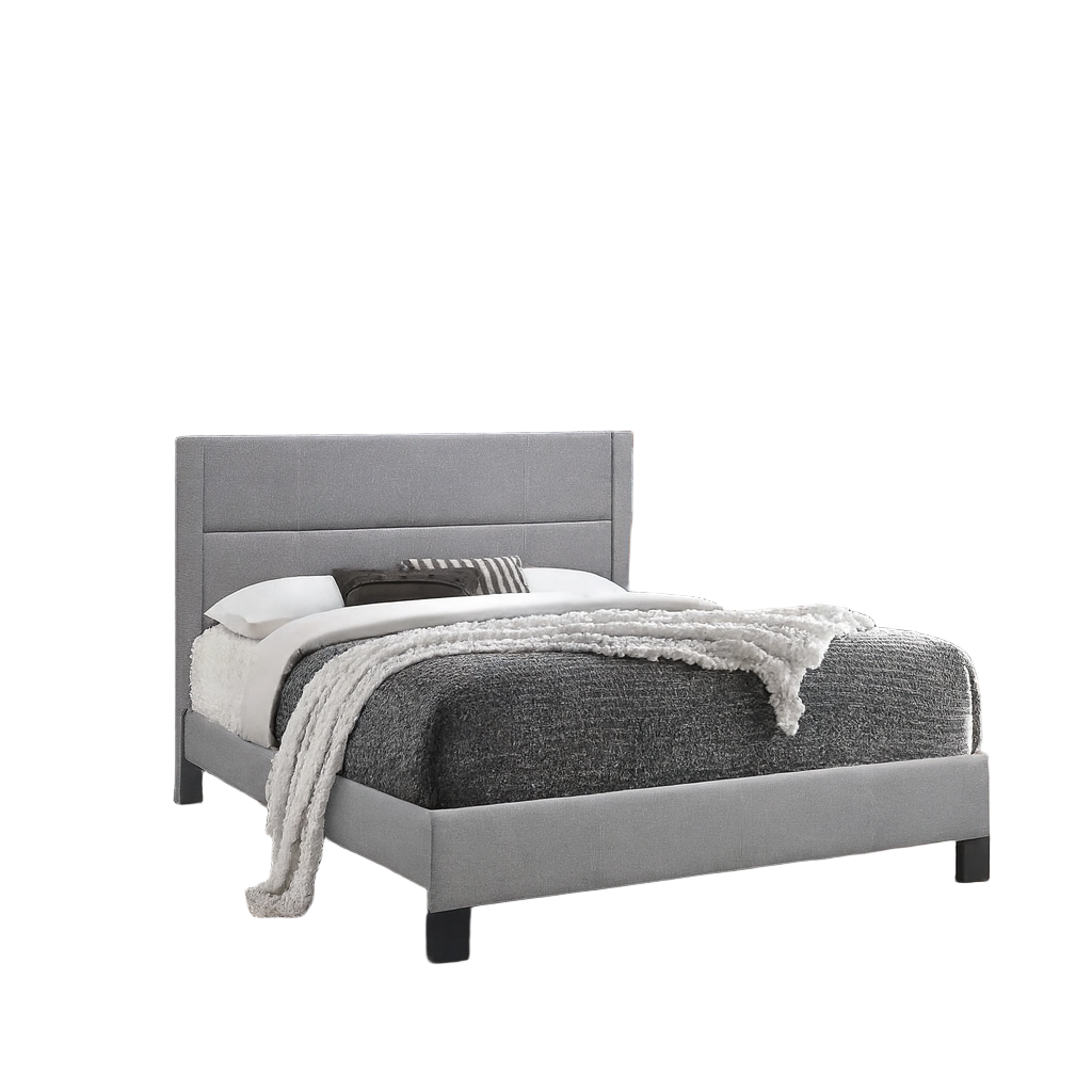 IF-5354 Light Grey Fabric Bed