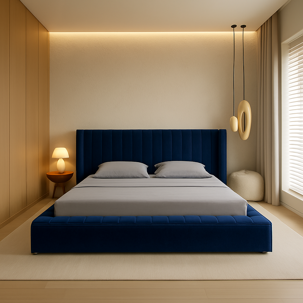 IF-5721 Blue Queen Bed