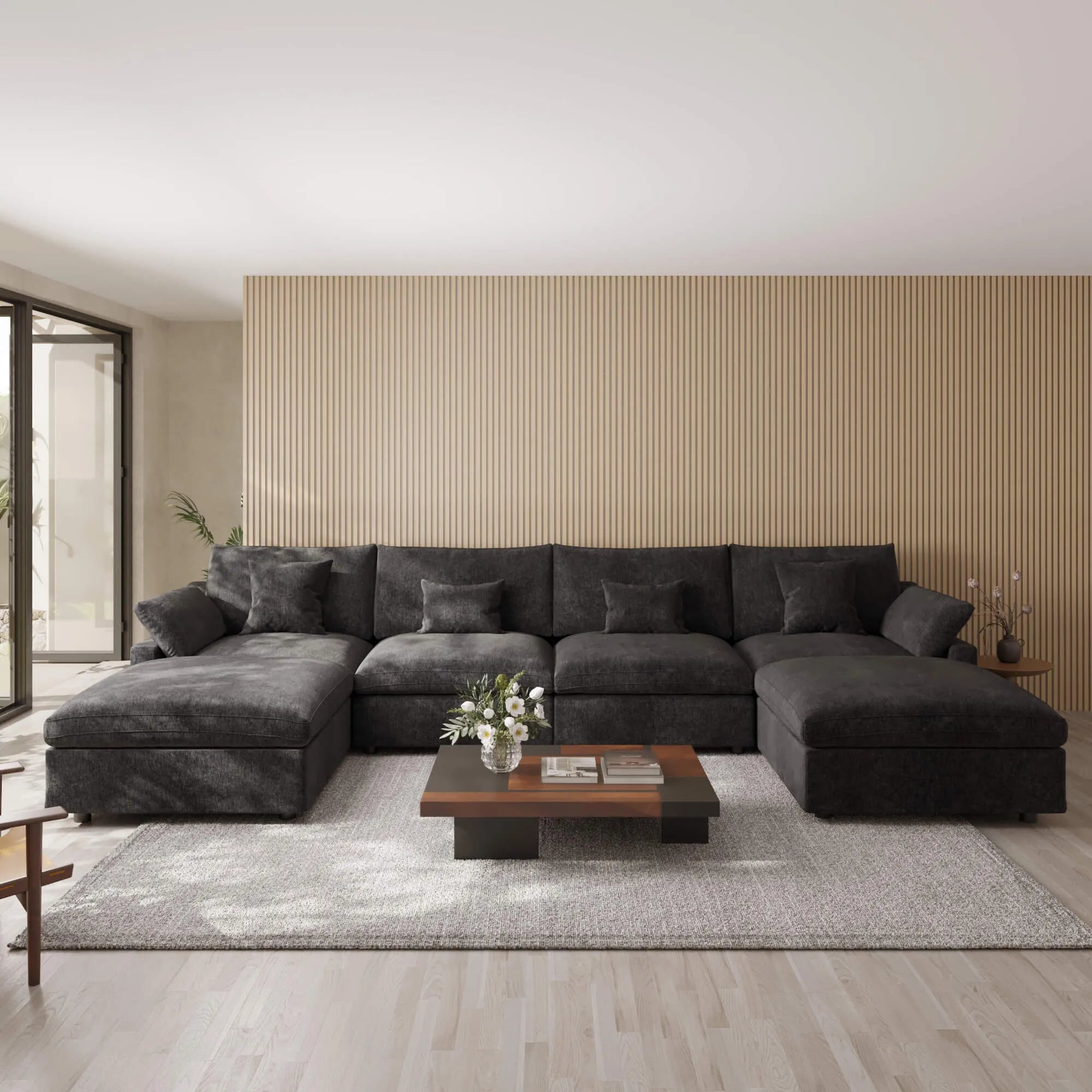 Sky Cloud Slope Sectional Sofa
