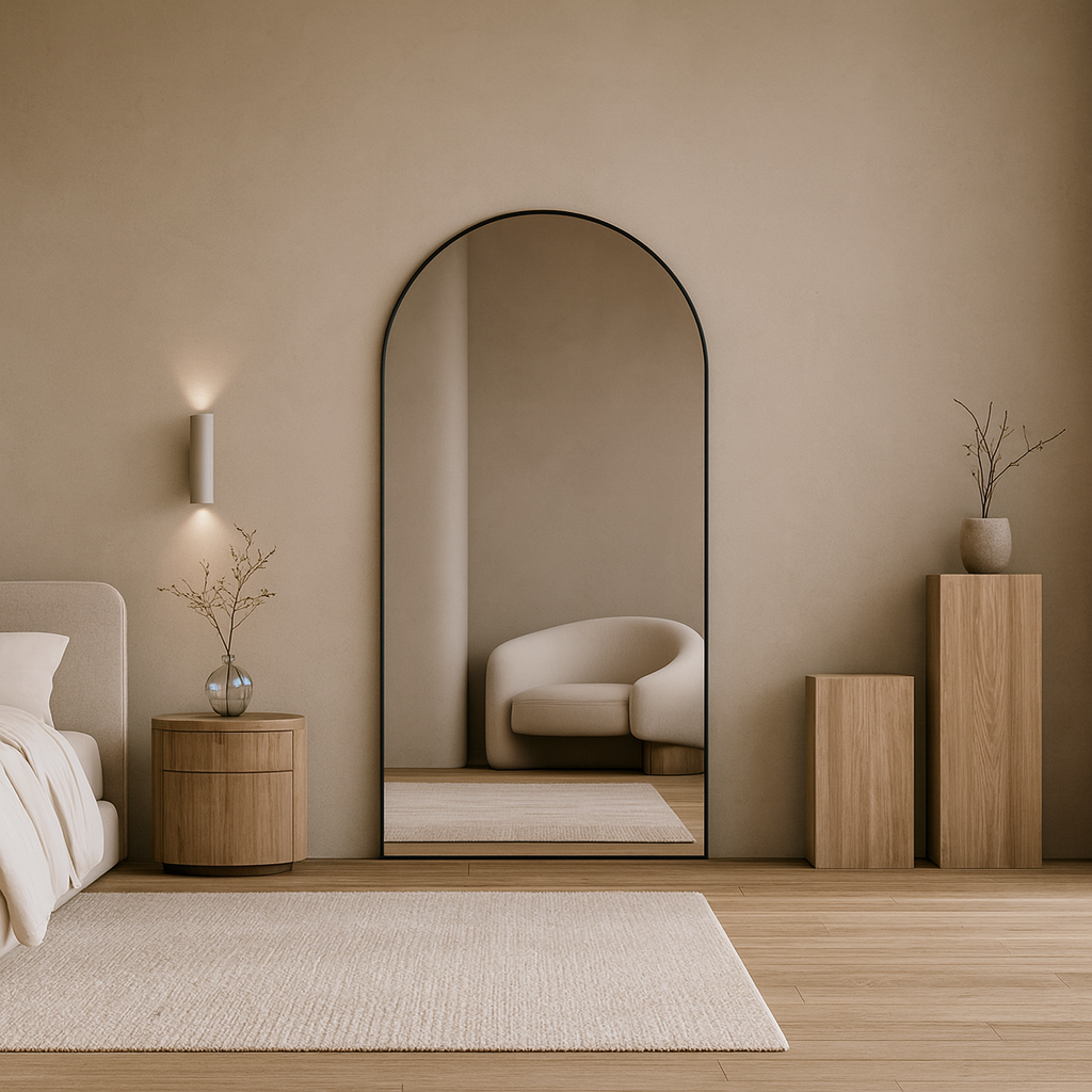 Sofia Black Frame Mirror 80"