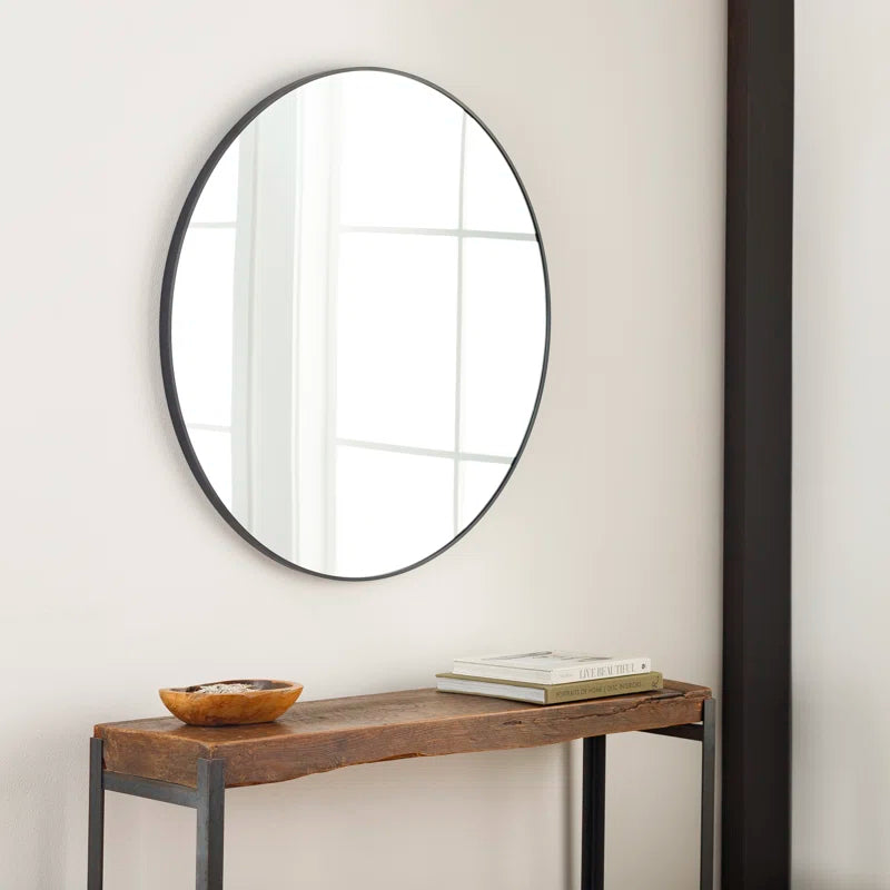 Miroir à cadre noir opale 35"