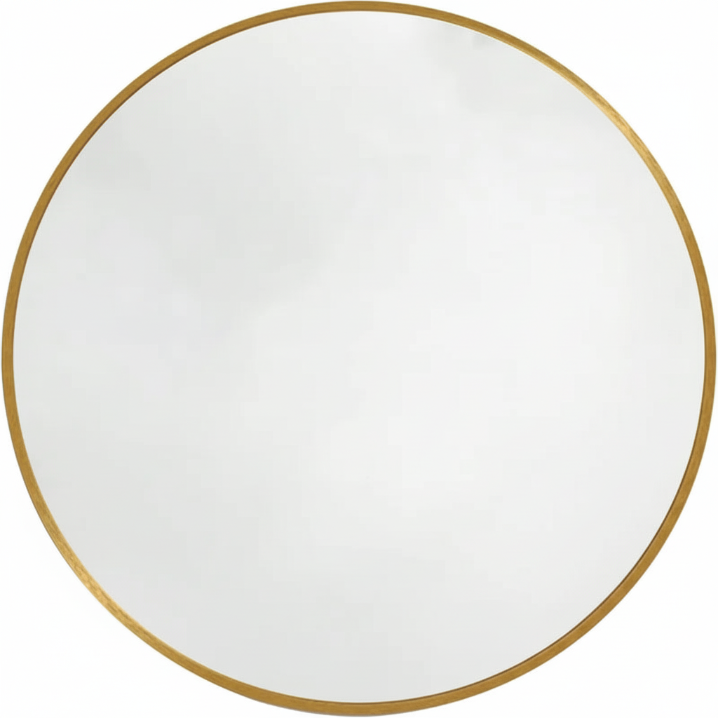 Opal Gold Frame Mirror 35"