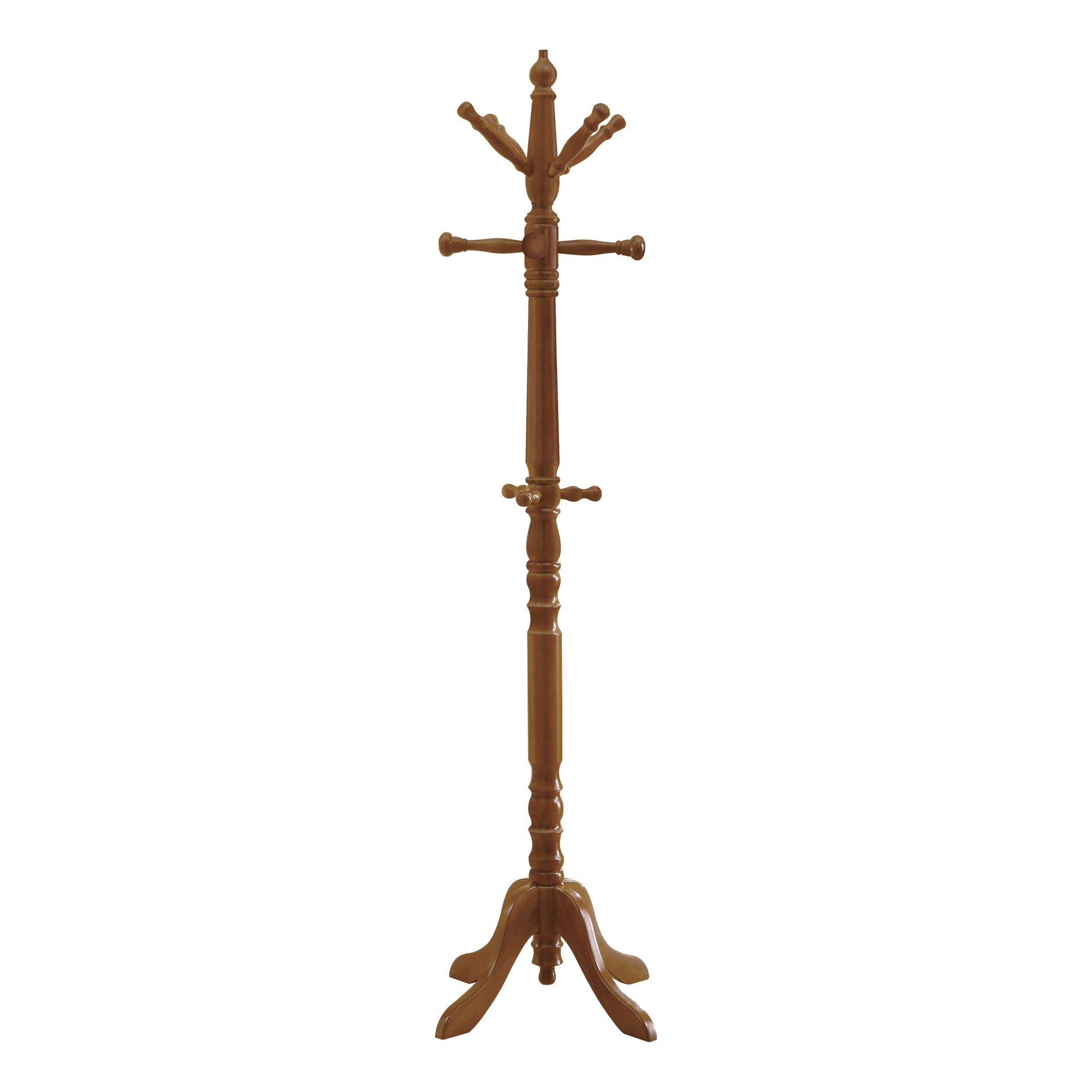 PORTE-MANTEAU - 73"H / BOIS DE CERISIER STYLE TRADITIONNEL