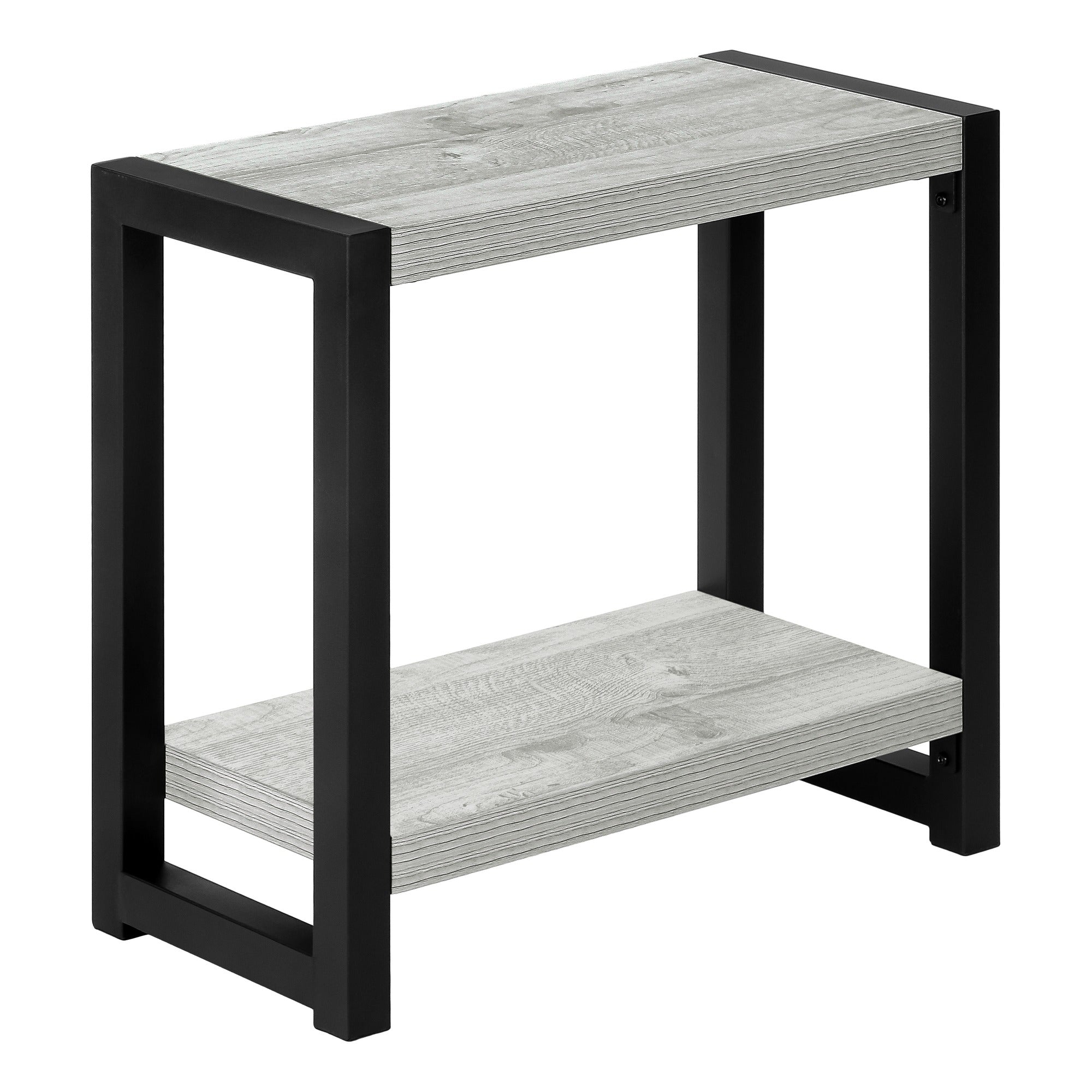 TABLE D'APPOINT - 22"H / NOIR / MÉTAL NOIR