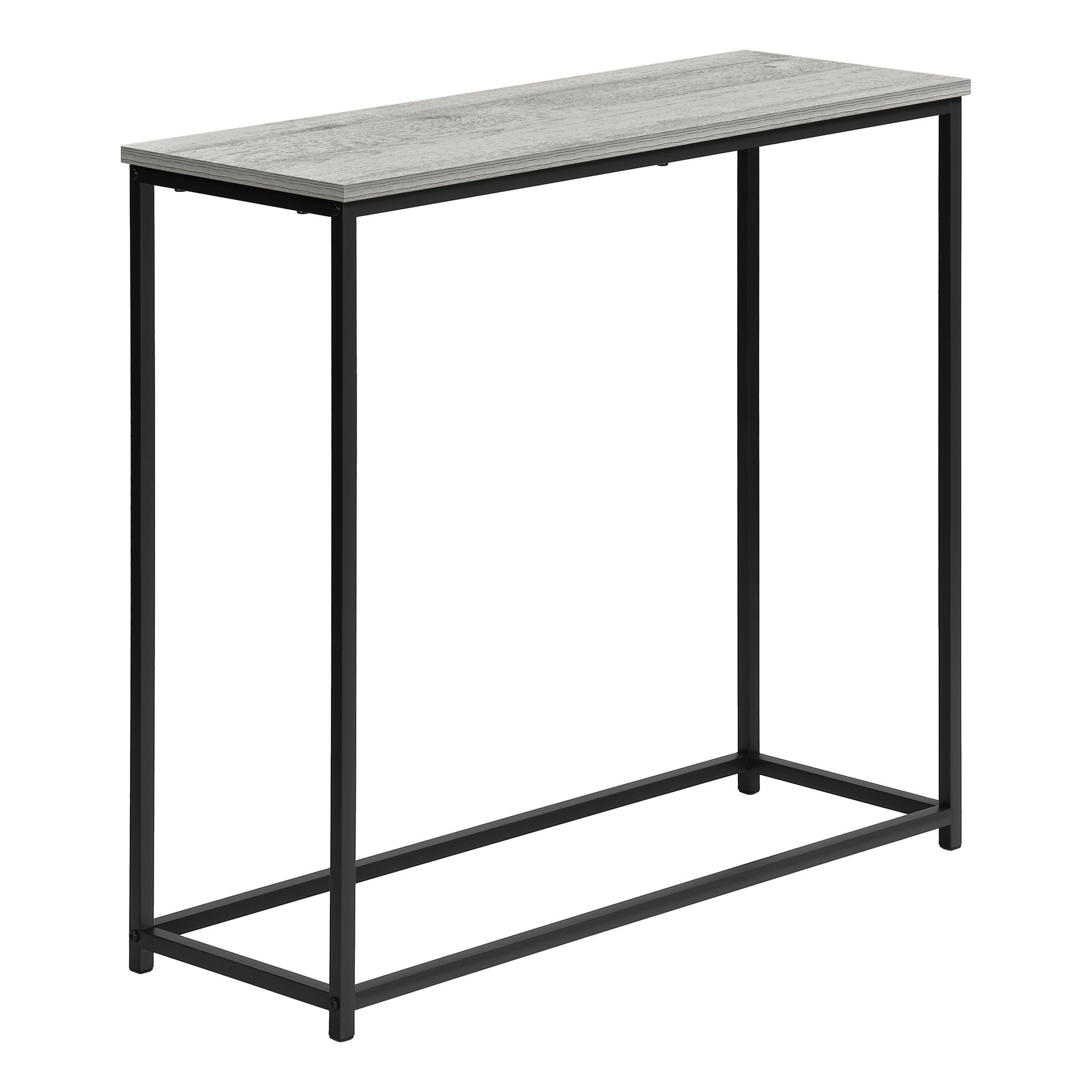 TABLE D'APPOINT - 32"L / NOIR / CONSOLE D'ENTRÉE EN MÉTAL NOIR