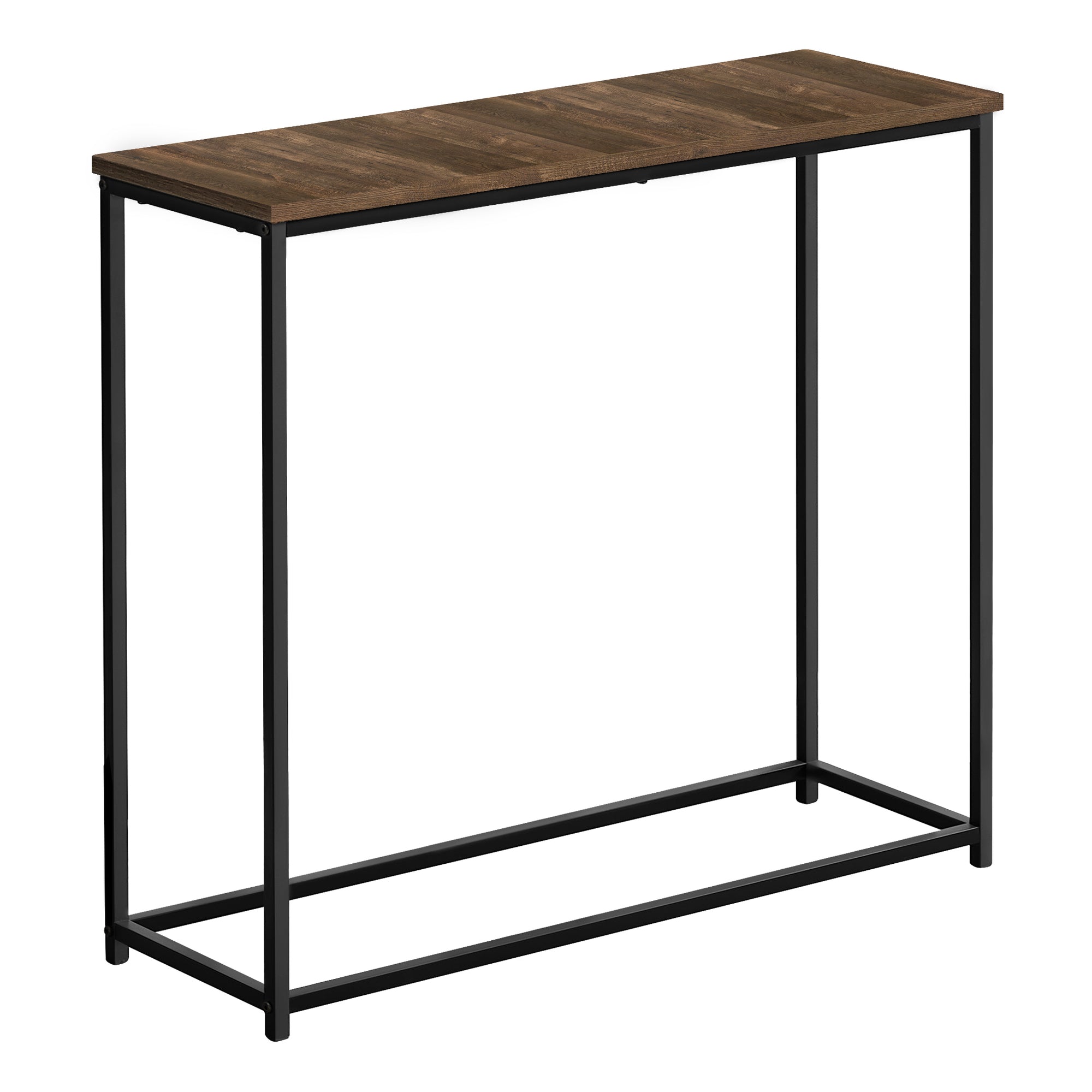 TABLE D'APPOINT - 32"L / NOIR / CONSOLE D'ENTRÉE EN MÉTAL NOIR