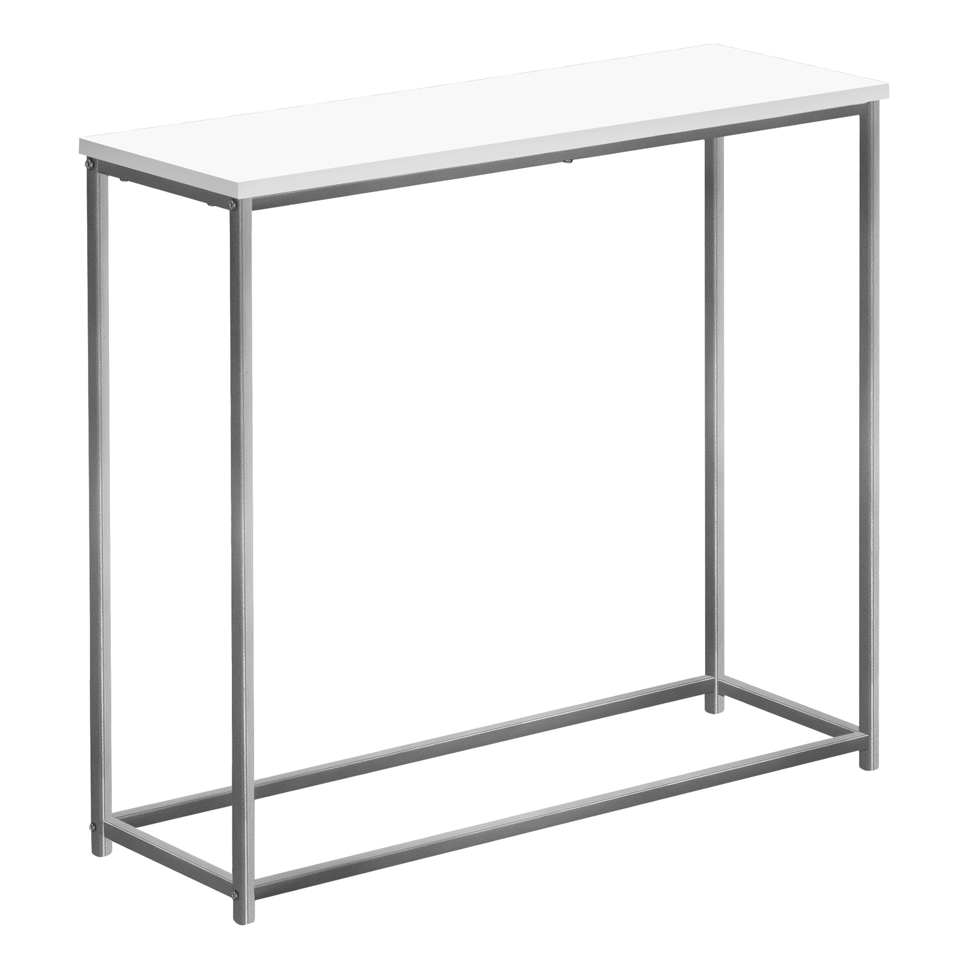 TABLE D'APPOINT - 32"L / NOIR / CONSOLE D'ENTRÉE EN MÉTAL NOIR