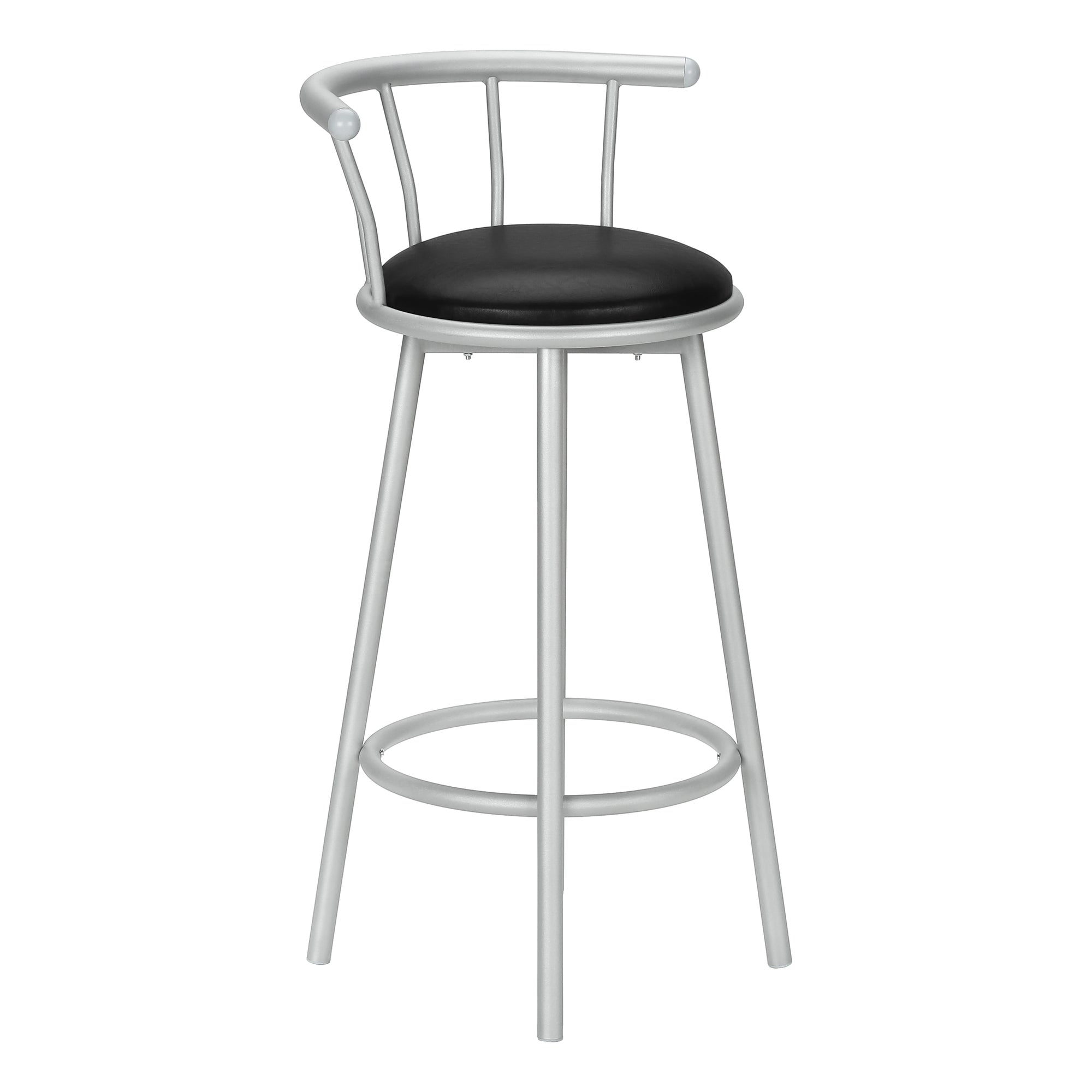 BARSTOOL - 2PCS / 36"H / SWIVEL / WHITE METAL