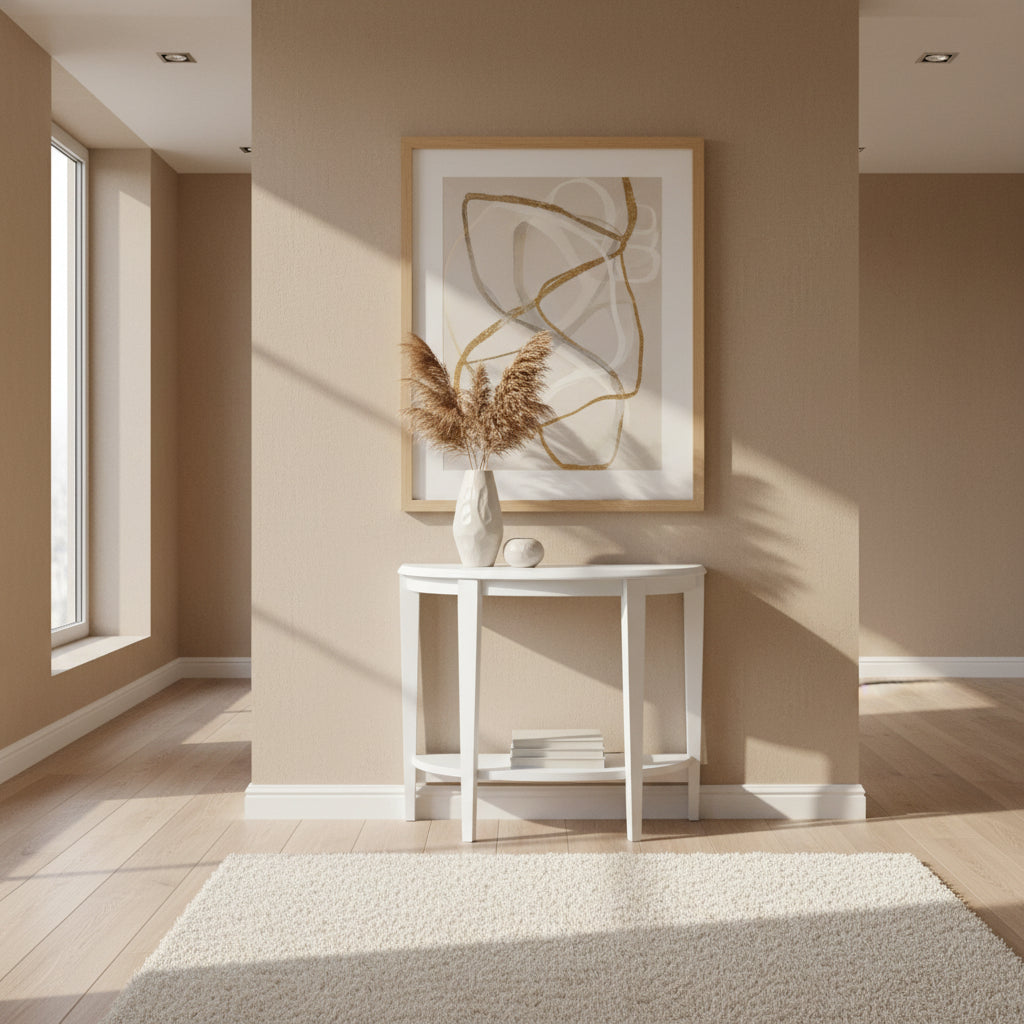 TABLE D'APPOINT - 36"L / CONSOLE D'ENTRÉE NOIRE