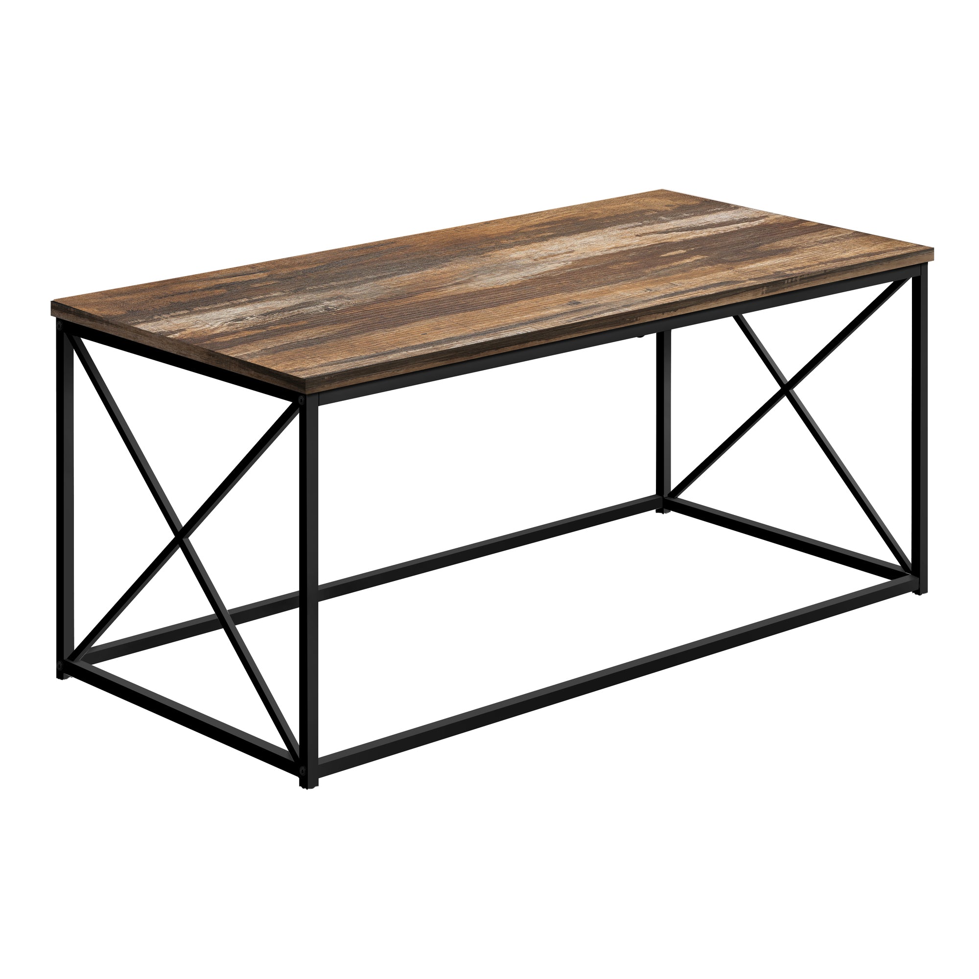 COFFEE TABLE - 40"L / BLACK / BLACK METAL