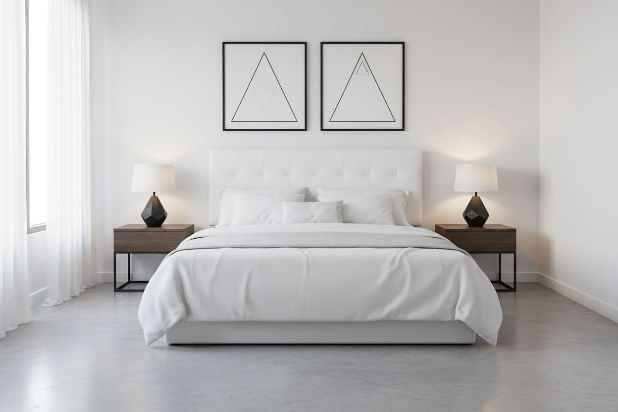 LIT - QUEEN SIZE / TÊTE DE LIT SIMILI CUIR MARRON SEULEMENT