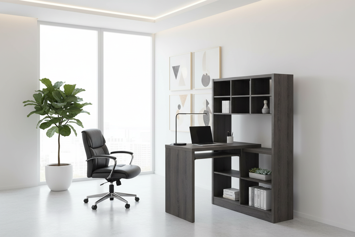 COMPUTER DESK - ESPRESSO LEFT OR RIGHT FACING CORNER