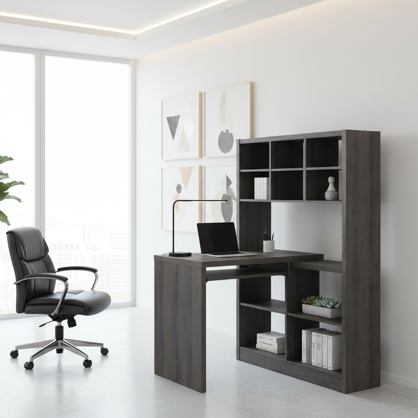 COMPUTER DESK - ESPRESSO LEFT OR RIGHT FACING CORNER