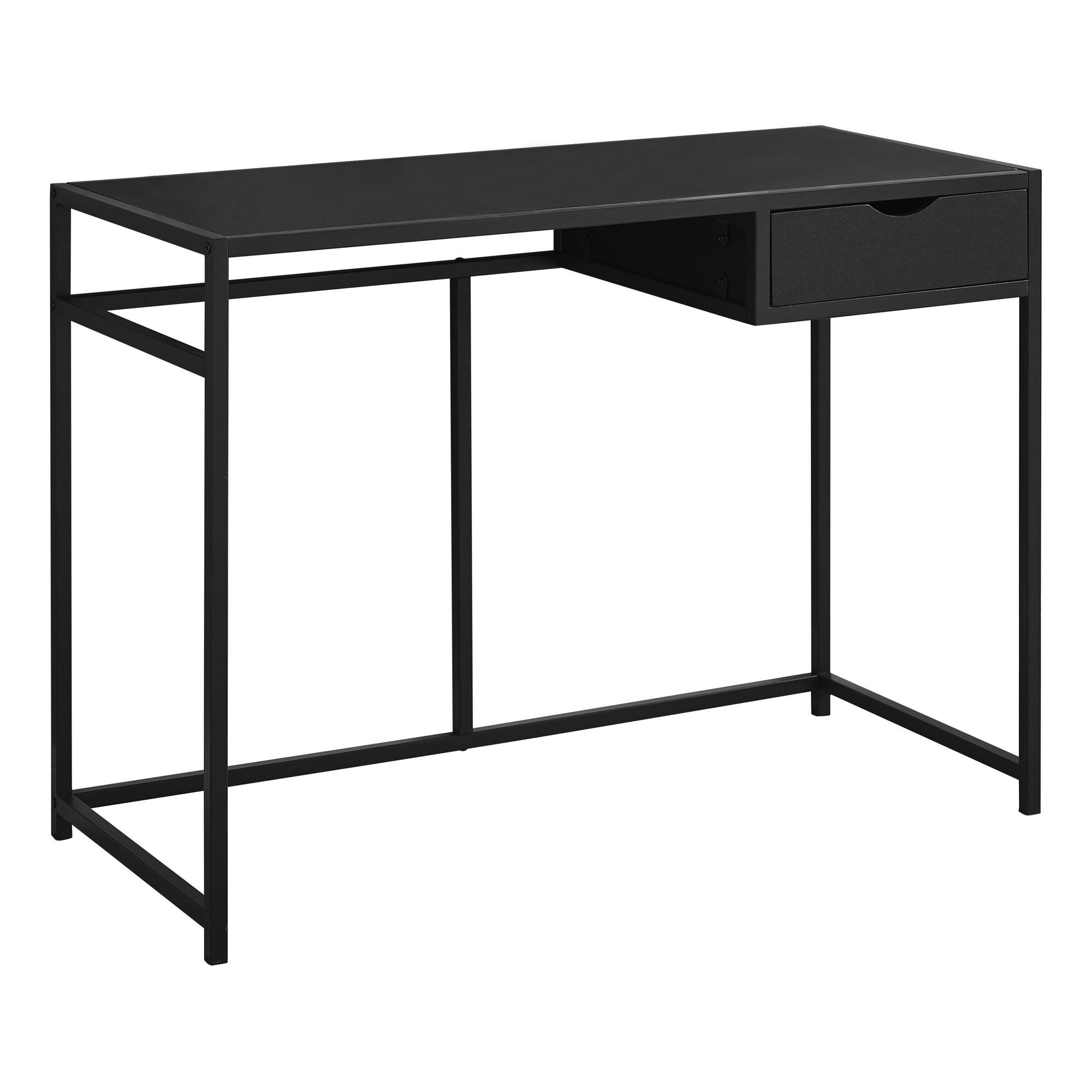 COMPUTER DESK - 42"L / GREY / DARK GREY METAL
