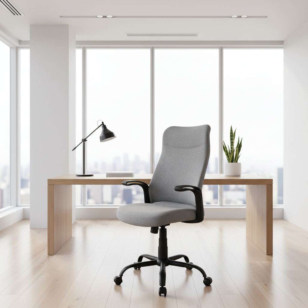 OFFICE CHAIR - BLACK / BLACK FABRIC / MULTI POSITION