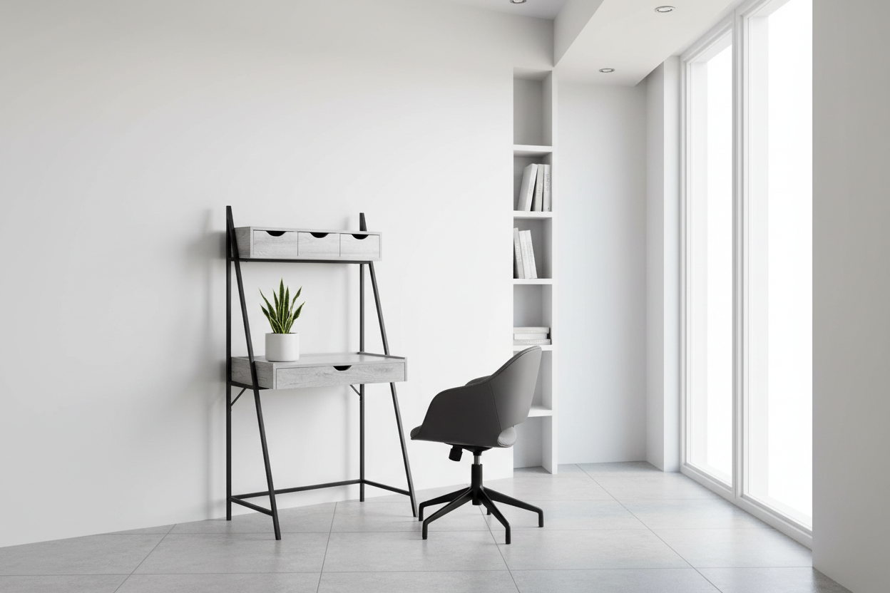 COMPUTER DESK - 32"L / BLACK / BLACK METAL