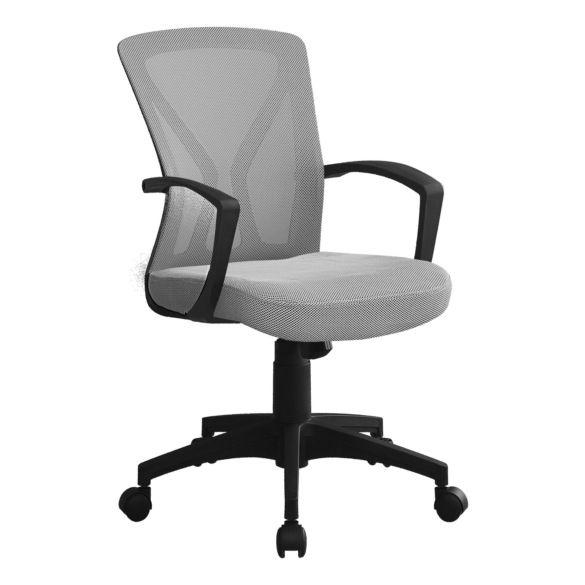 OFFICE CHAIR - BLACK / BLACK BASE ON CASTORS