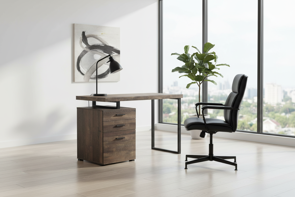 COMPUTER DESK - 48"L / ESPRESSO LEFT OR RIGHT FACING