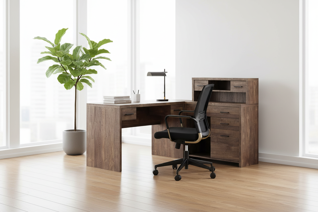 COMPUTER DESK - ESPRESSO LEFT OR RIGHT FACING CORNER
