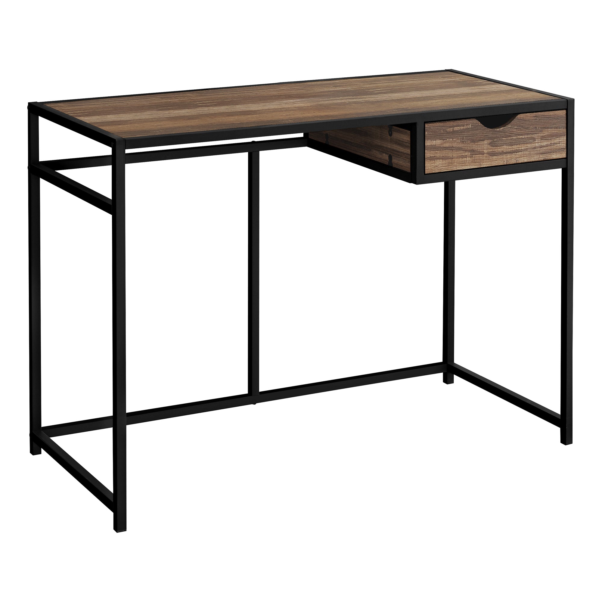 COMPUTER DESK - 42"L / GREY / DARK GREY METAL