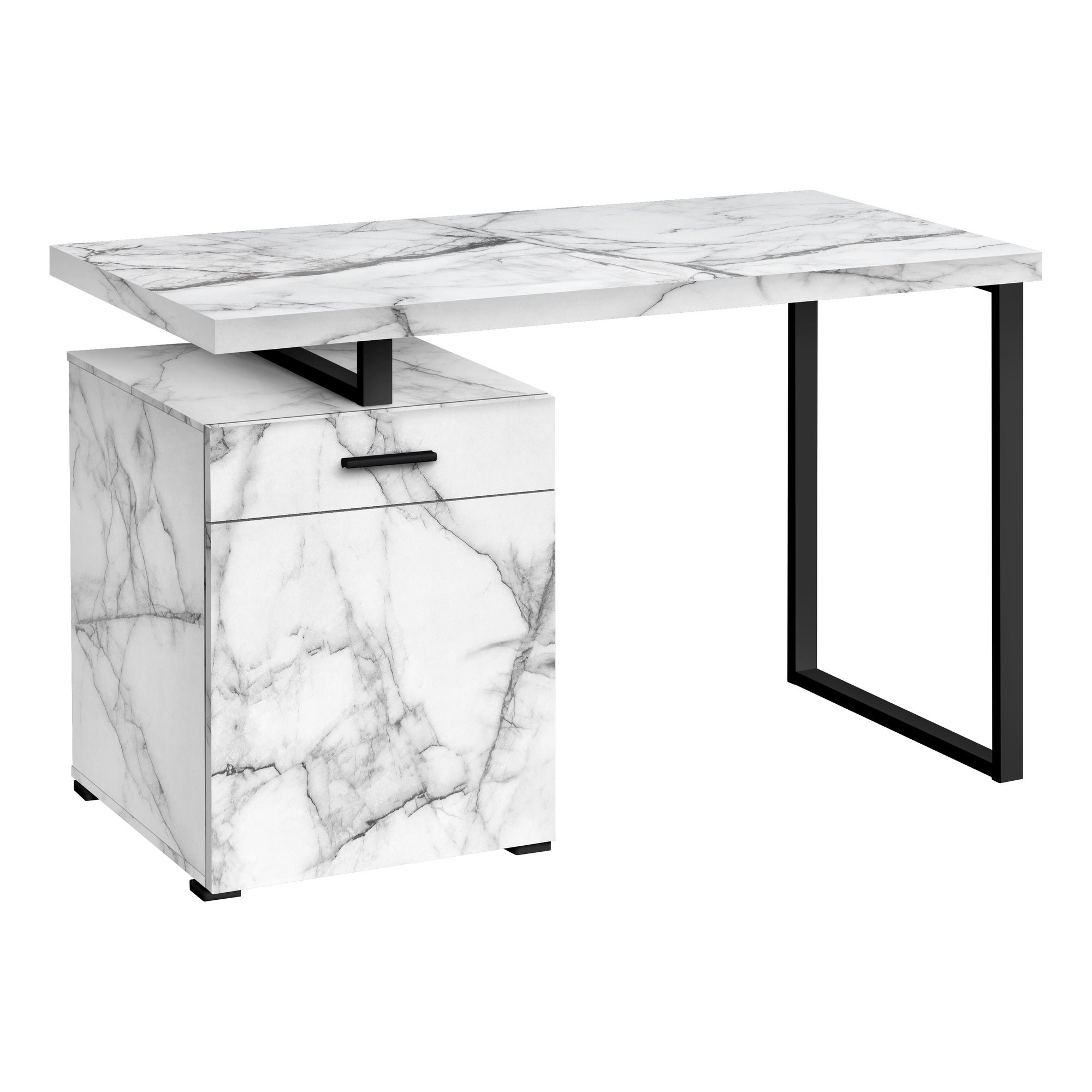 COMPUTER DESK - 48"L / WHITE LEFT OR RIGHT FACING