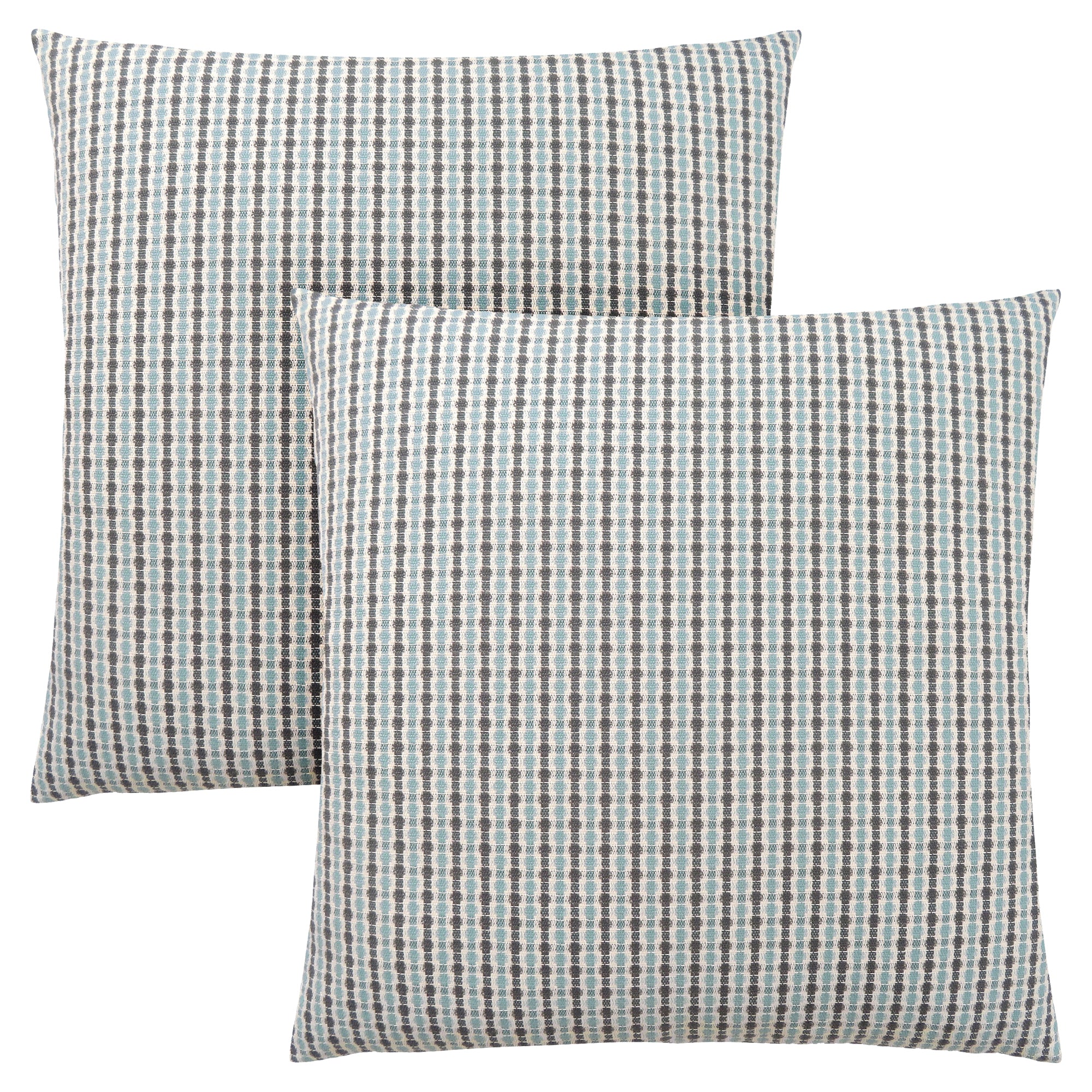 PILLOW - 18"X 18" / LIGHT / DARK TAUPE ABSTRACT DOT/ 2PCS
