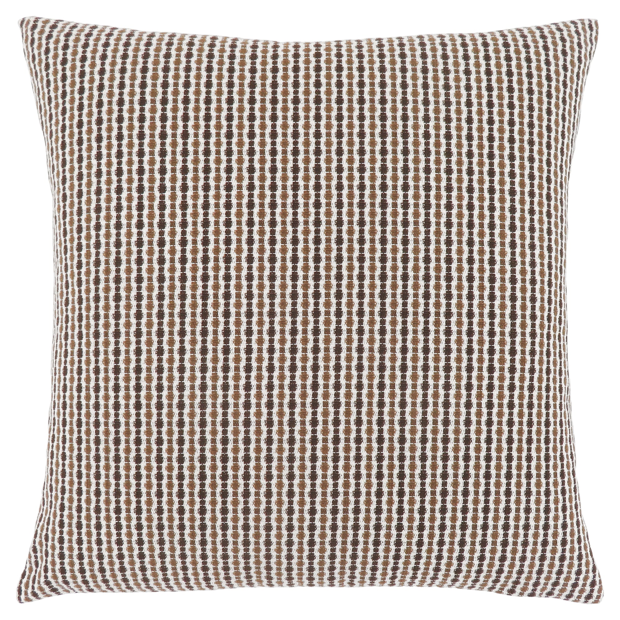 PILLOW - 18"X 18" / LIGHT / DARK TAUPE ABSTRACT DOT / 1PC