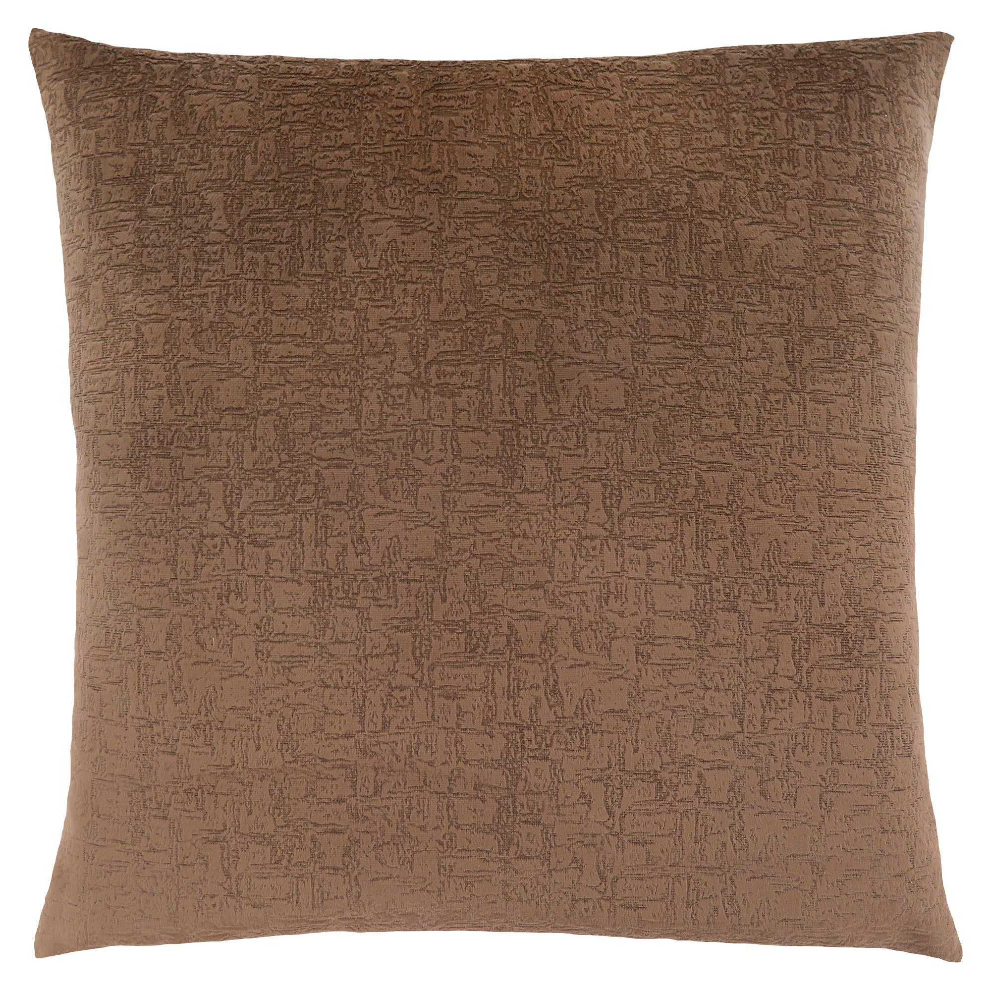 PILLOW - 18"X 18" / TAUPE MOSAIC VELVET / 1PC