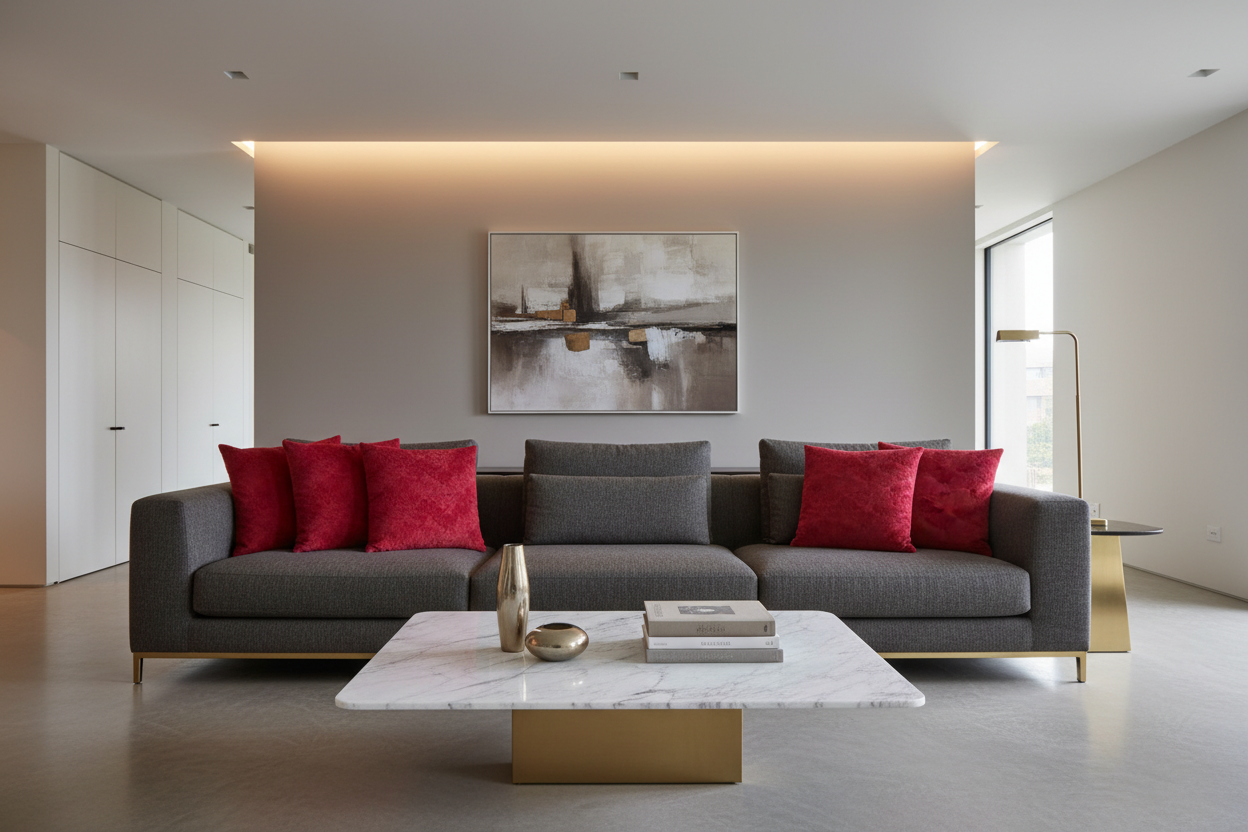 COUSSIN - 18"X 18" / VELOURS À PLUMES TAUPE CLAIR / 1PC