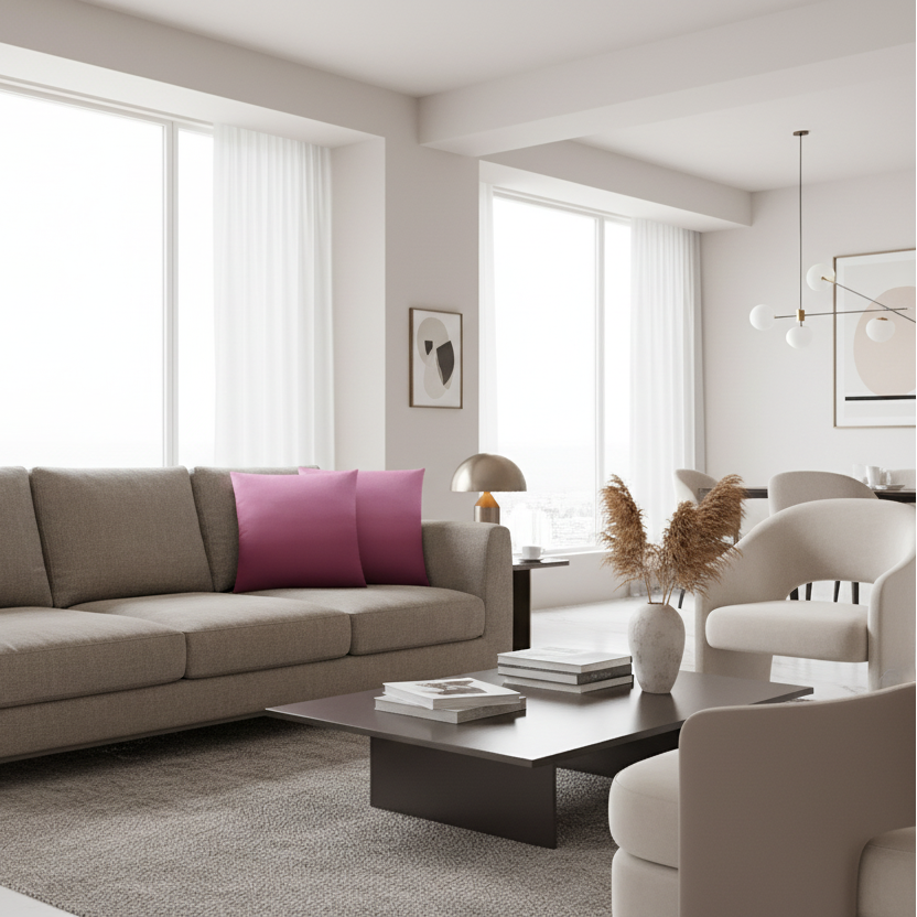 COUSSIN - 18"X 18" / SATIN DORÉ / 2PCS