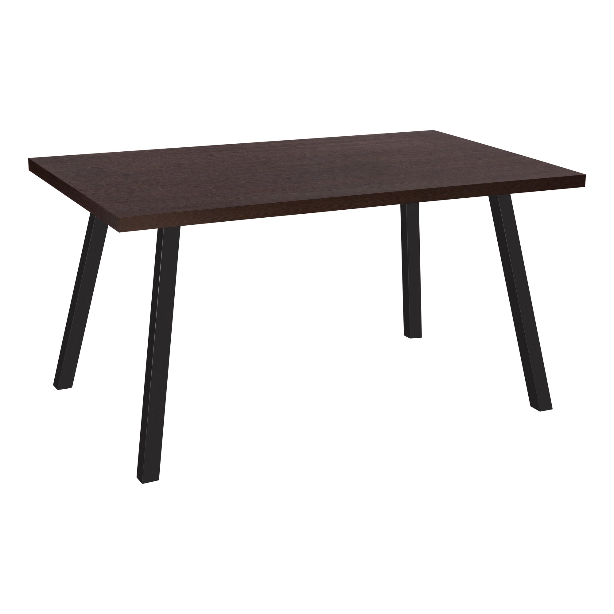 DINING TABLE - 36"X 60" / GREY / BLACK METAL