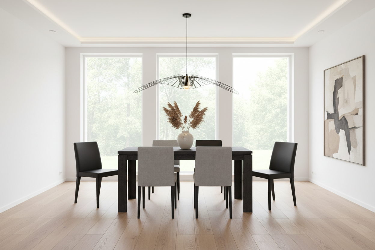 DINING TABLE - 32"X 48" / BLACK RECLAIMED WOOD-LOOK