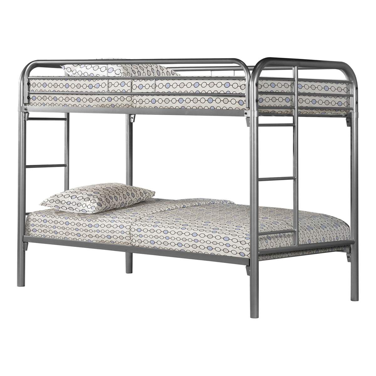 BUNK BED - TWIN / TWIN SIZE / BLACK METAL