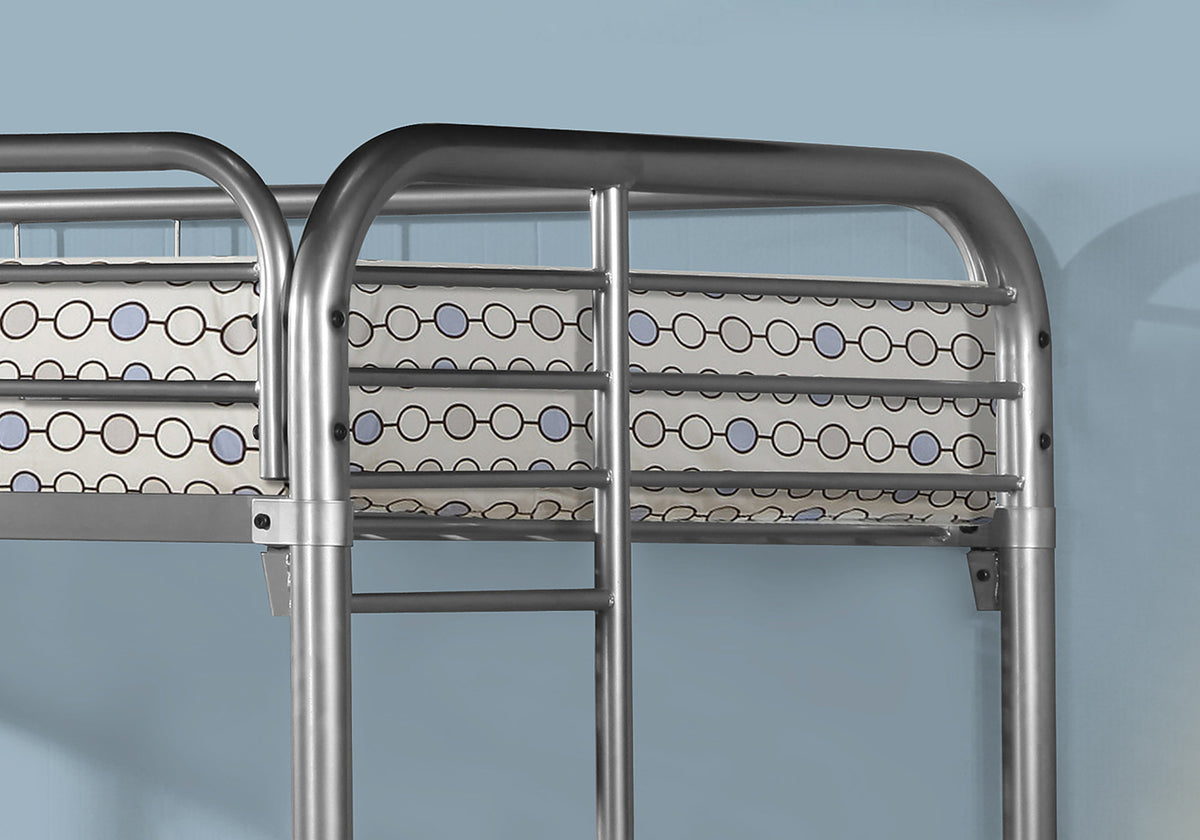 BUNK BED - TWIN / TWIN SIZE / BLACK METAL