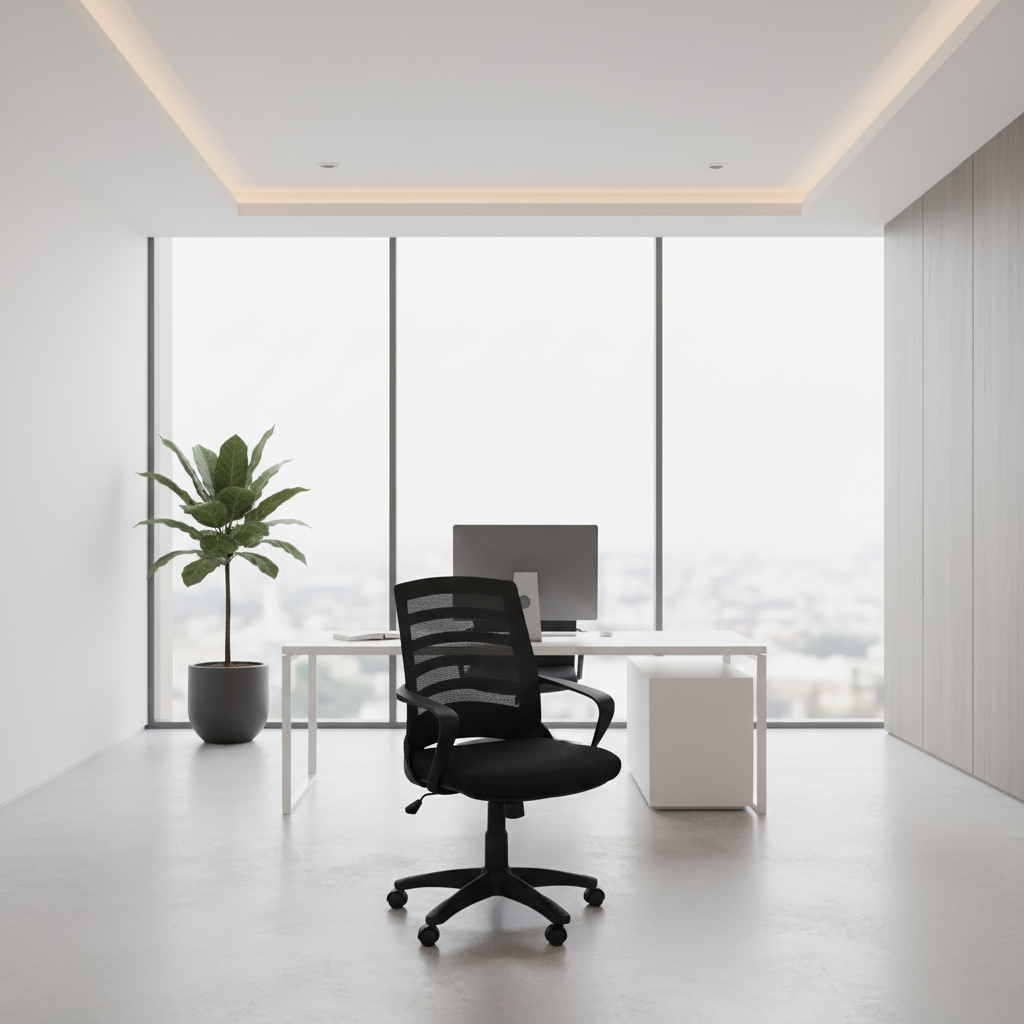 OFFICE CHAIR - BLACK / BLACK MESH / MULTI POSITION