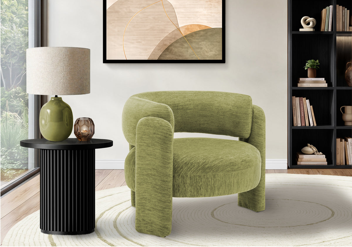 ACCENT CHAIR - 29""H / GREY FABRIC