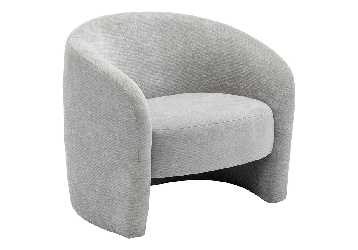 ACCENT CHAIR - 29""H / LIGHT GREY FABRIC