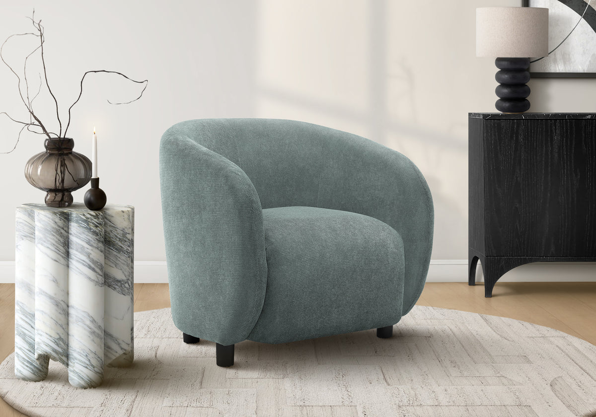 ACCENT CHAIR - 30"H / LIGHT BROWN FABRIC