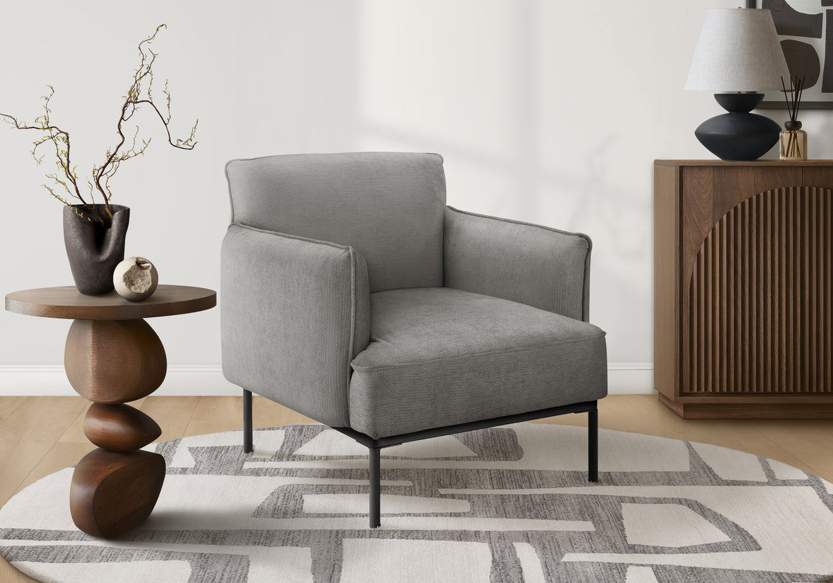 ACCENT CHAIR - 33""H / BEIGE FABRIC
